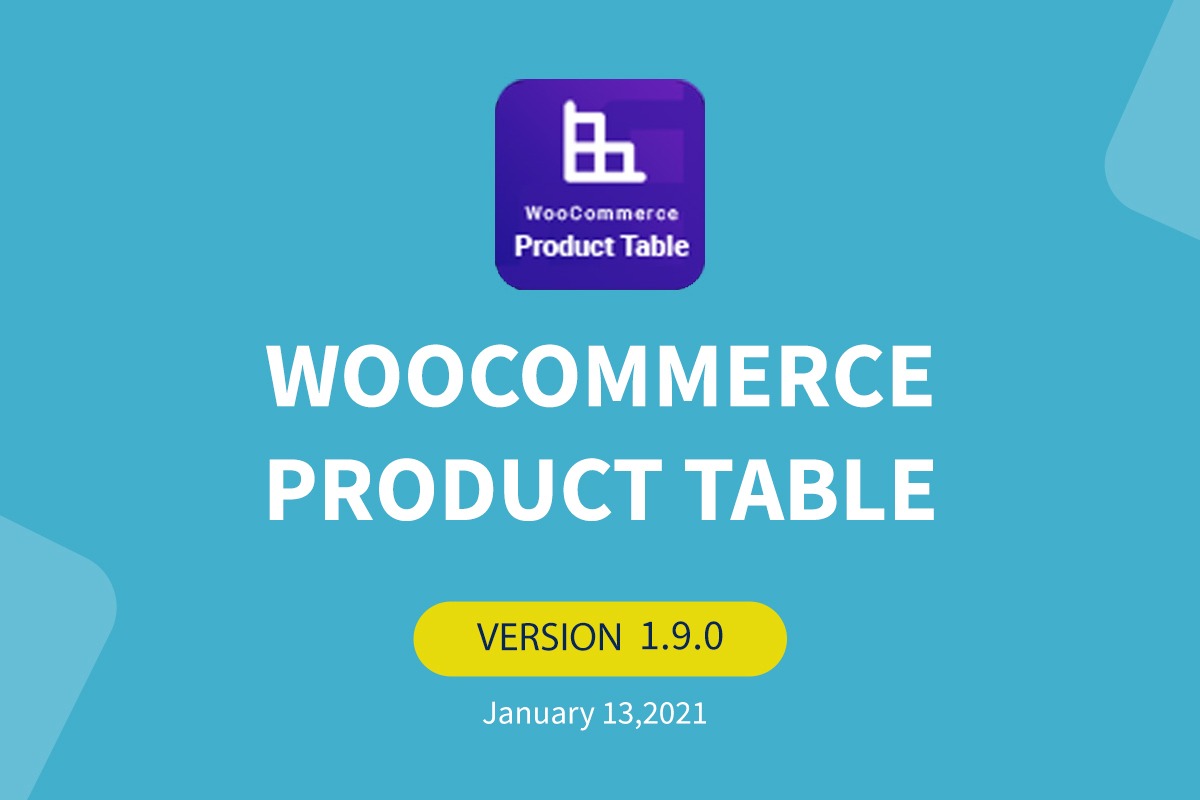 woocommerce product table v1-9-0 - banner