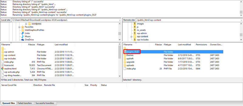 You can deactivate plugins by rename their name from FTP
