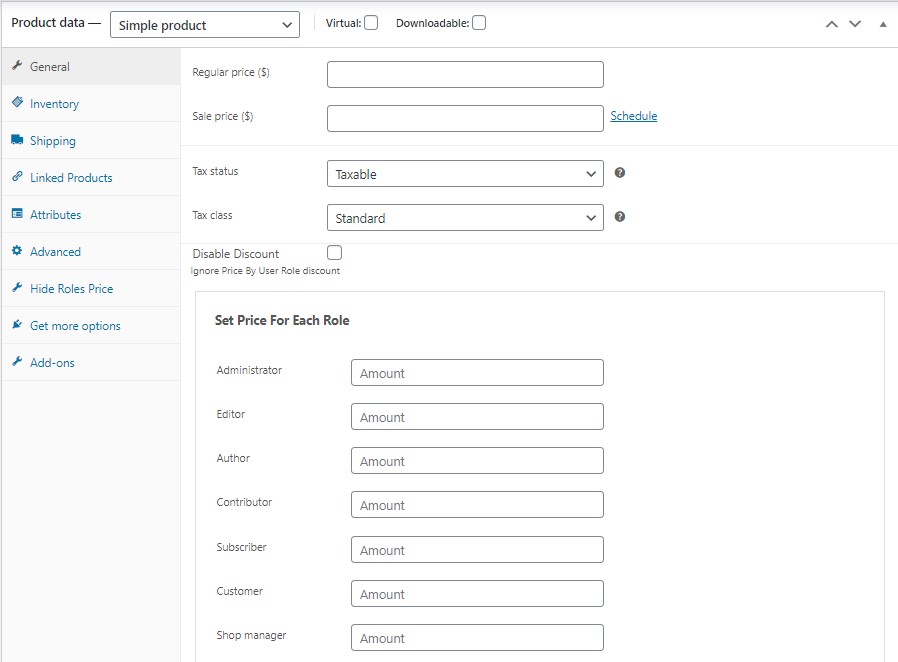 woocommerce bulk product editing dynamic set price