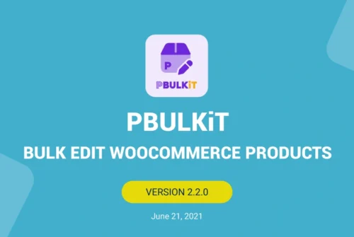 PBULKiT - Bulk Edit WooCommerce Products update to version 2.2.0 - banner