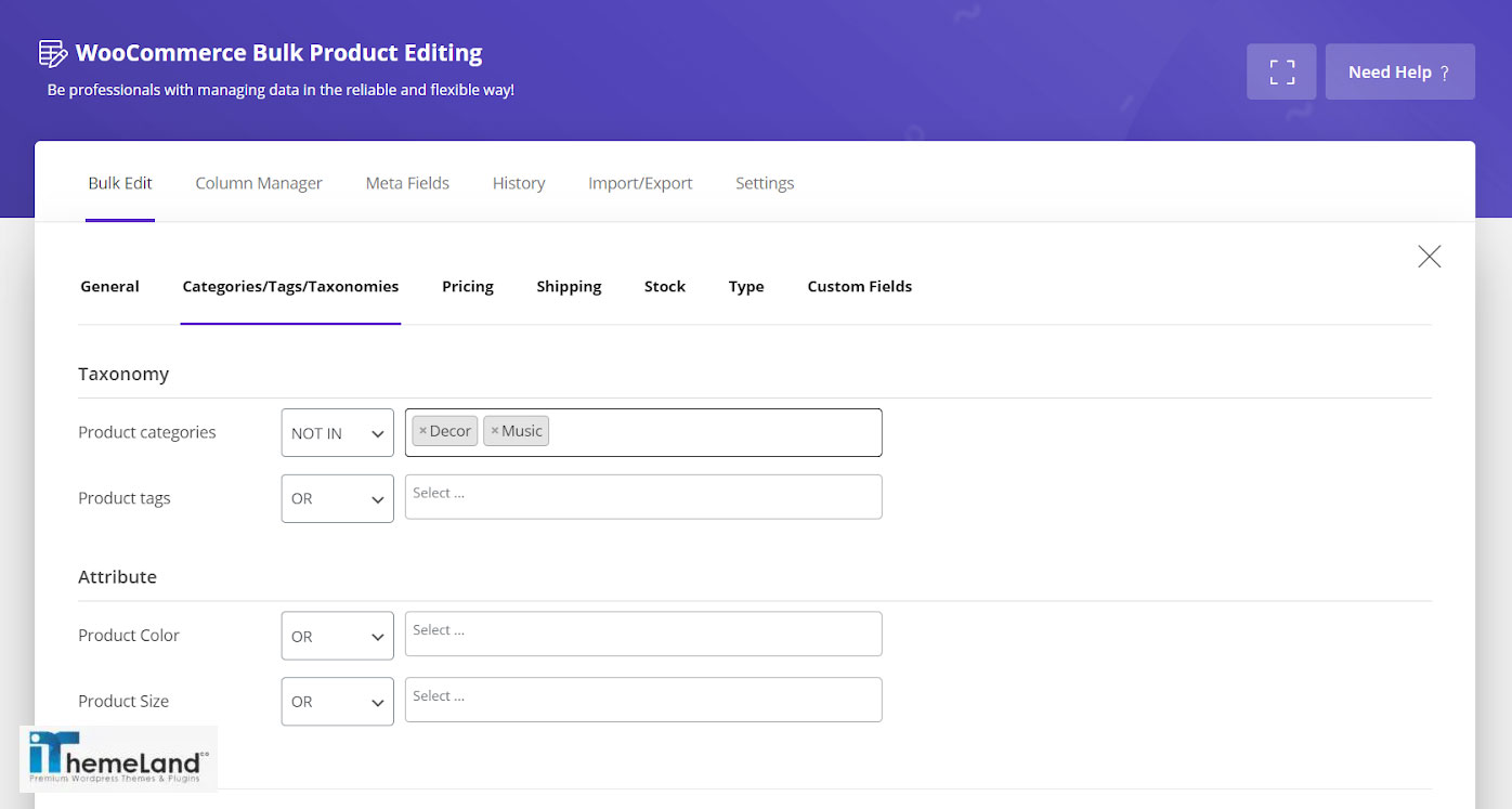Step 1: Filter product