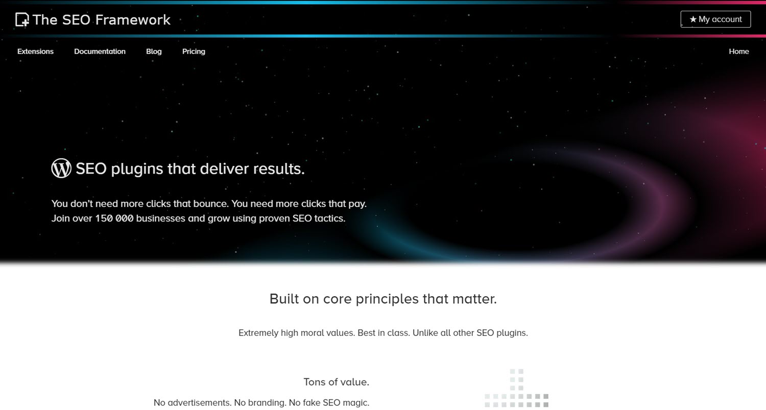 the seo framework: best WordPress SEO plugin