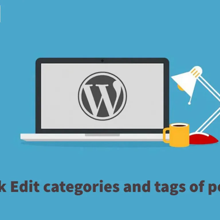 bulk edit categories and tags of posts