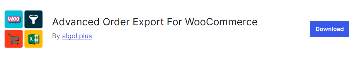 Woocommerce advanced order export plugin