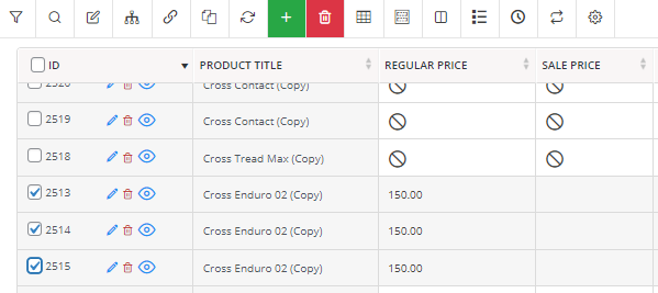 Before decrease products price by percentage in advanced bulk edit WooCommerce plugin
