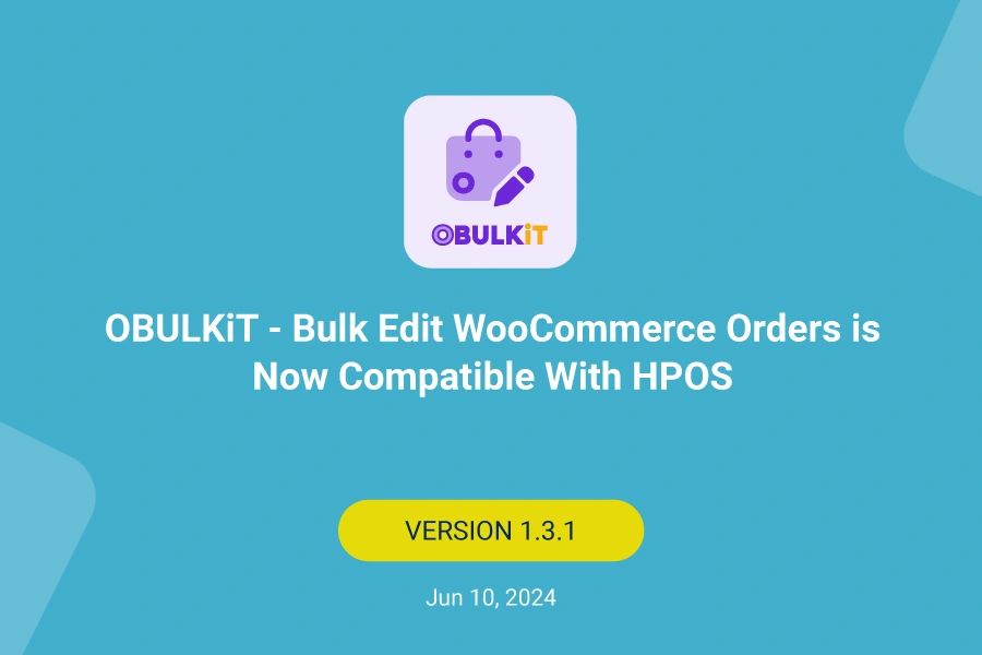On October 10th, High-Performance Order Storage (HPOS) one of the biggest data improvements of WooCommerce was introduced to improve the order creation and speed up checkout in WooCommerce stores. WooCommerce also informed Third-party developers to update their extensions and make them compatible with HPOS.  Update OBULKiT - Bulk Edit WooCommerce Orders plugin with HPOS