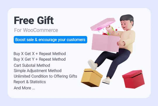 Free gift for woocommerce plugin banner