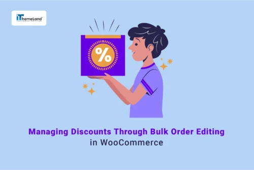 Managing discounts using bulk order editing banner