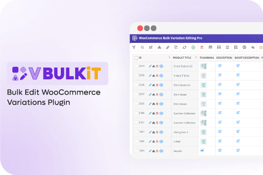 VBulkit - Bulk Edit WooCommerce Variations plugin by ithemeland