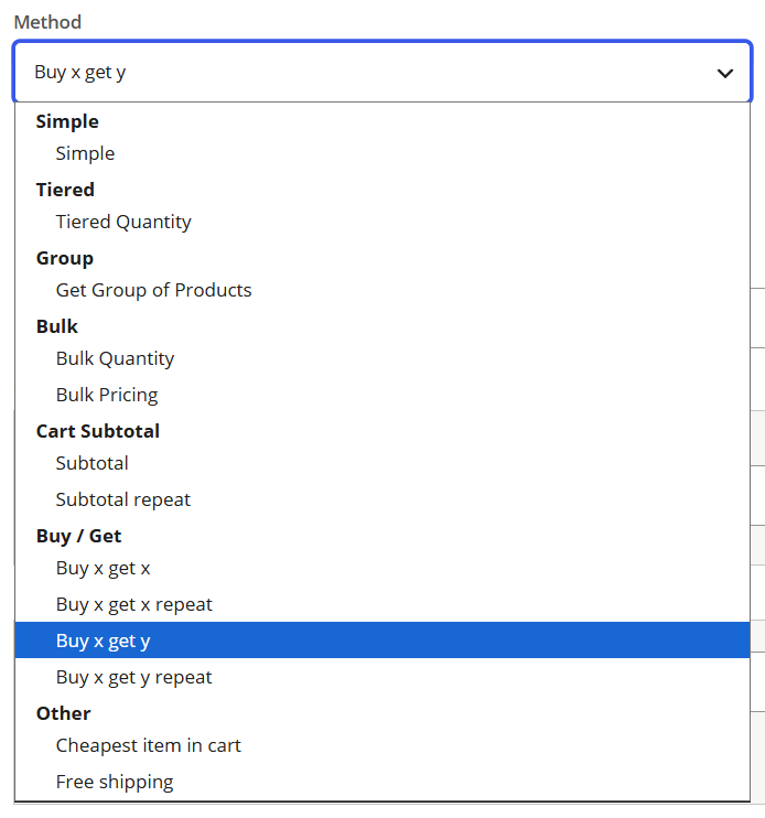 Select the gifting method