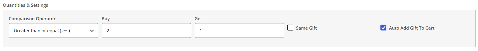 Set Buy and Get quantities for a category based WooCommerce free gift