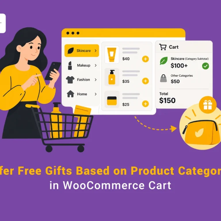 WooCommerce free gift based on category cart value