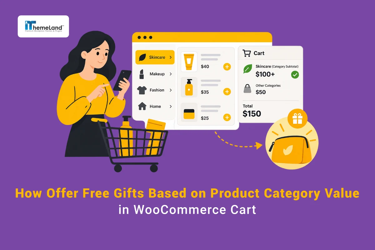 WooCommerce free gift based on category cart value