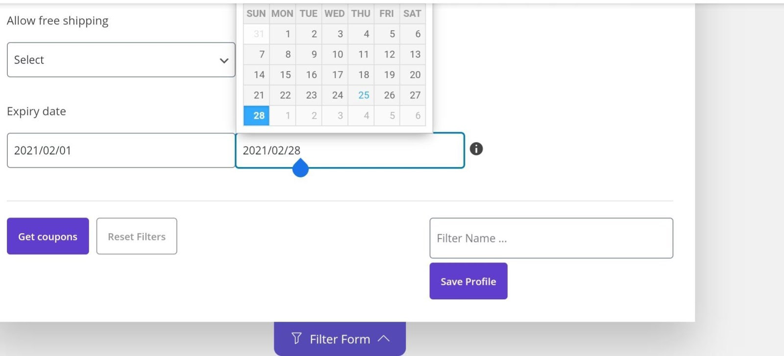 select coupon expiry date field in woocommerce coupon bulk edit