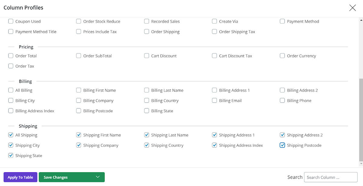 mark them all Shipping category in wooCommerce bulk orders editing plugin