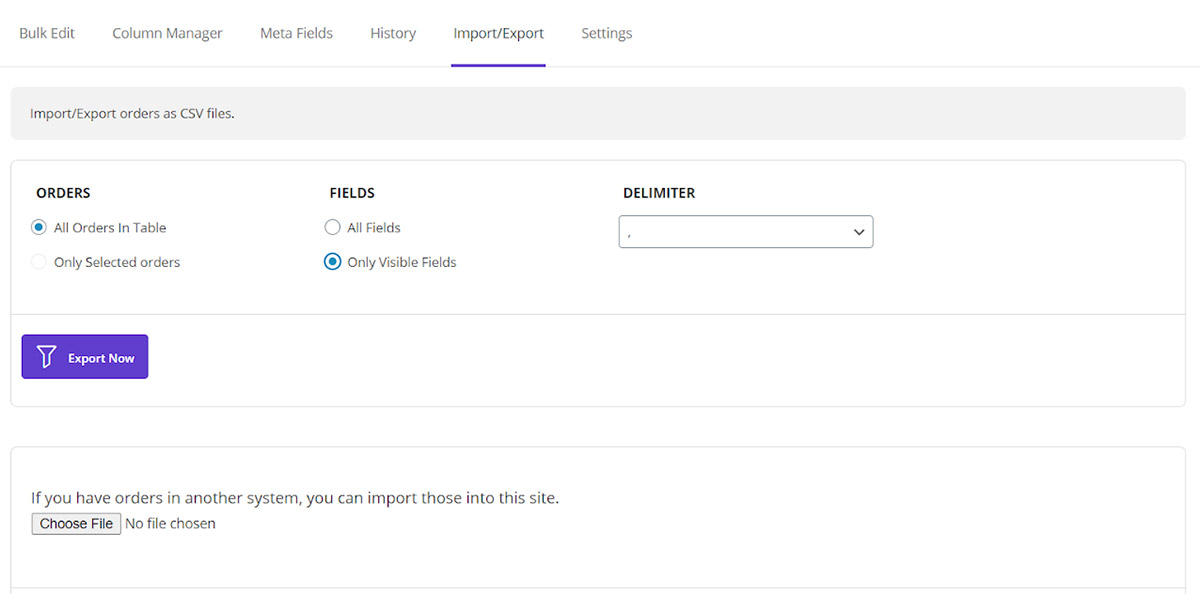 export all data of all orders in WooCommerce bulk orders editing plugin