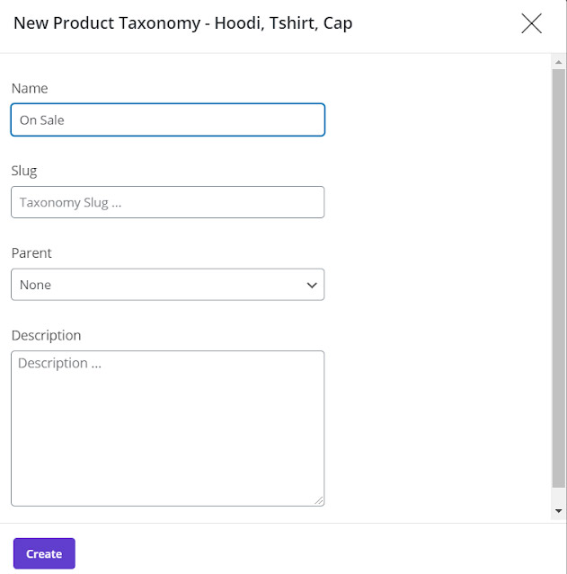 add new category/tag and assign and inline edit category