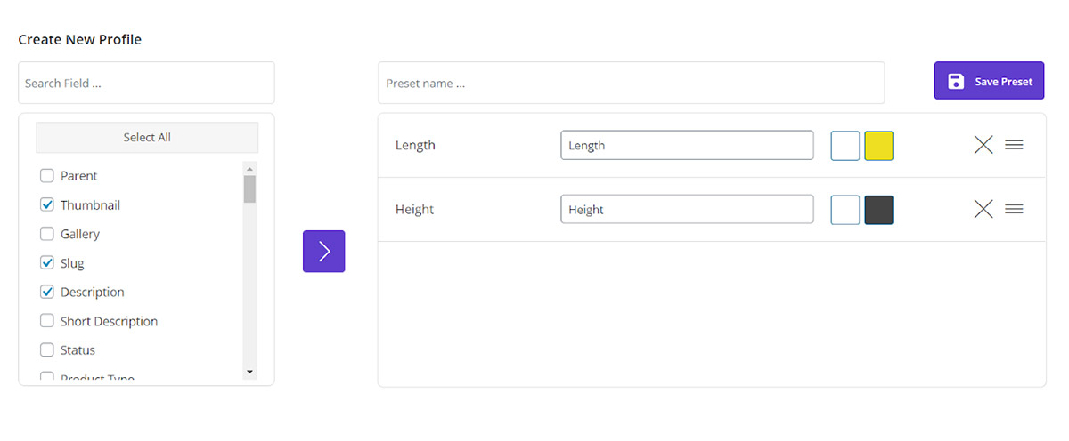 Change the order of columns in woocommerce bulk product editing plugin