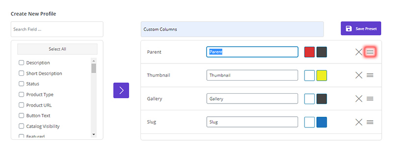 Column Manager in WooCommerce Bulk Product Editing Plugin by ithemelandco