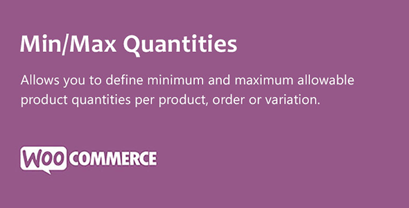 woocommerce bulk product editing product min max quantities