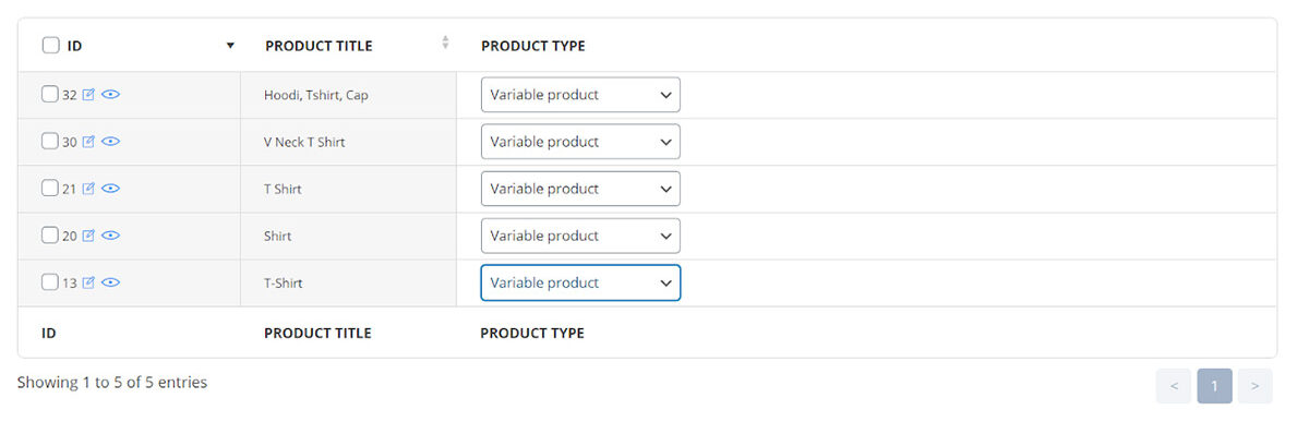 simple products to variable products in woocommerce bulk product editing