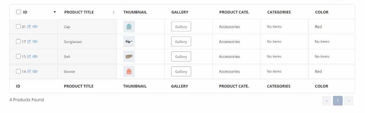 powerful Filter form in woocommerce bulk product editing