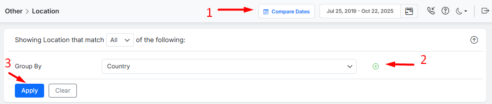 Fitler Location report