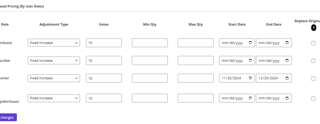 Result of not showing excluded roles in add rule pafe