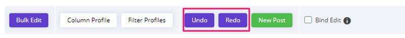undo and redo changes in WordPress Bulk Post Editing undo and redo changes in WordPress Bulk Post Editing plugin by ithemelandco