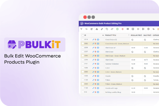PBULKiT - Bulk Edit WooCommerce Products by ithemelamdco