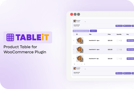 TABLEiT - Product Table for WooCommerce