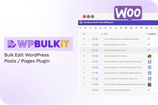 WPBulkit - Bulk Edit WordPress Posts / Pages