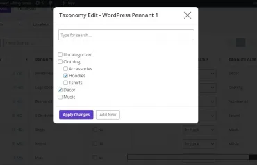woocommerce bulk edit category
