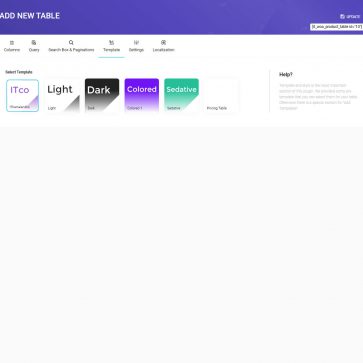 woocommerce product table template