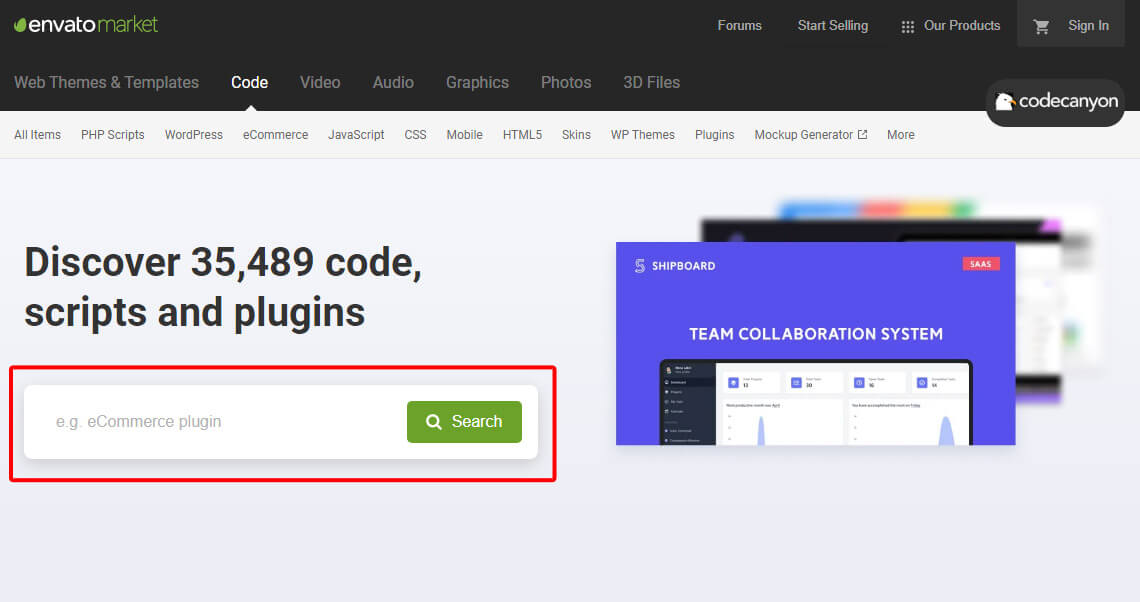 Codecanyon marketplace collect thousands of plugins to help web designers