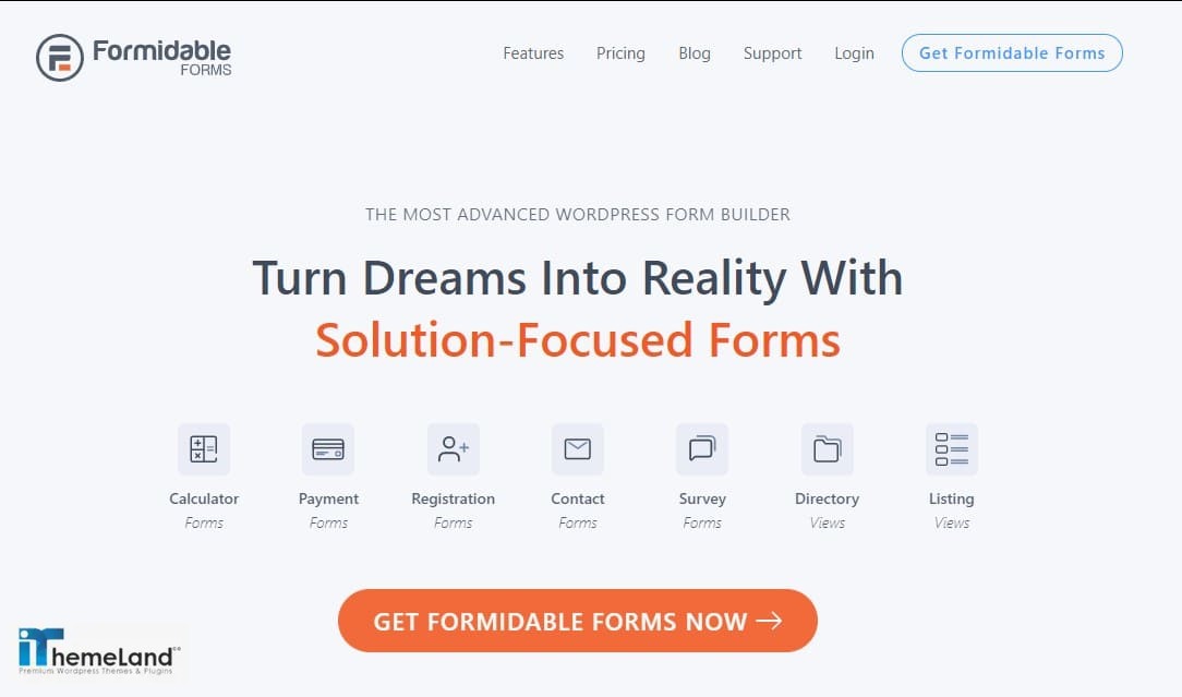 Formidable Forms plugin for WordPress
