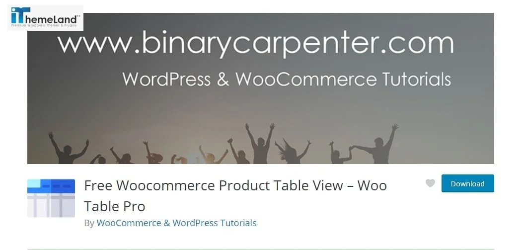 Woo Product Table Pro plugin (Free WooCommerce Product Table View)