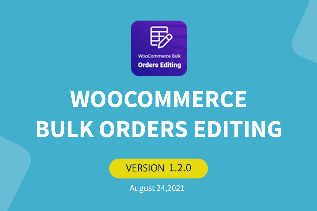 WooCommerce product bulk edit update to version 1.2.0 - banner