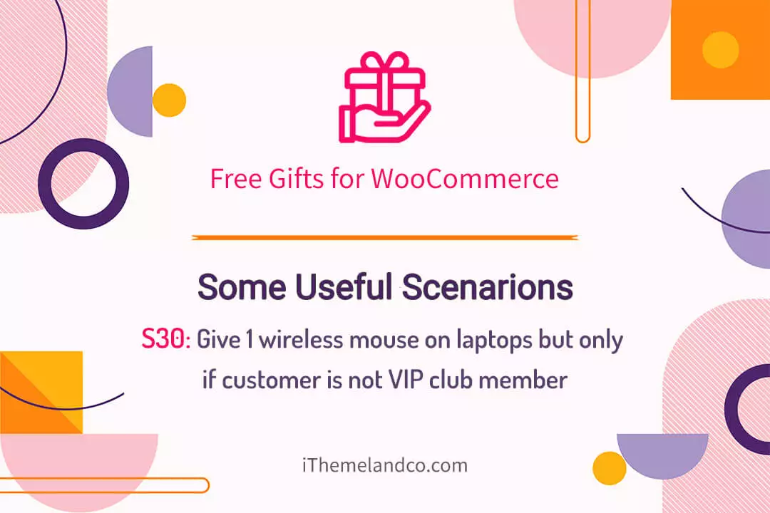 Give 1 wireless mouse on laptops as gift but only if customer is not VIP club member - banner