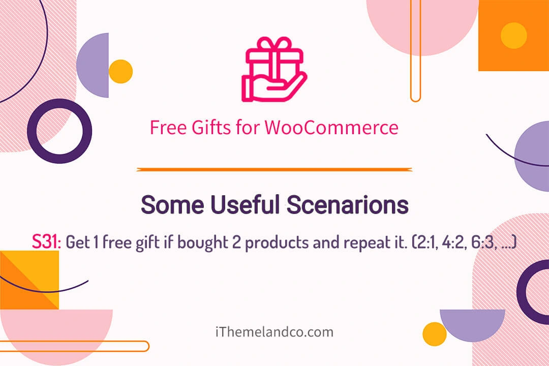 Get 1 free gift if bought 2 products and repeat it - banner