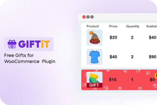 GIFTiT - Free gifts for WooCommerce Plugin