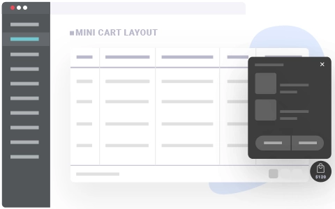 woo product table mini cart layout