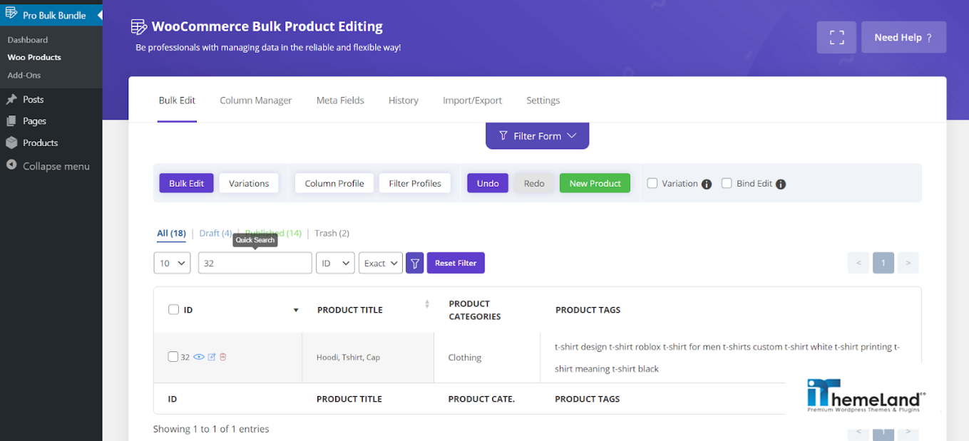 bind edit woocommerce categories