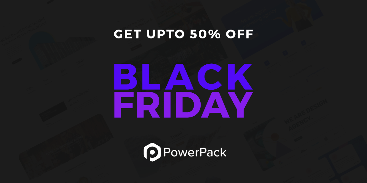 PowerPack Addons for Elementor black Friday deal 2022