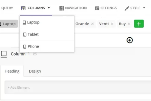 Make the table responsive – mobile and tablet friendly. Display specific column for each device