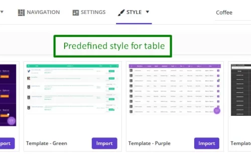Use the predefined styles for specific category and golas