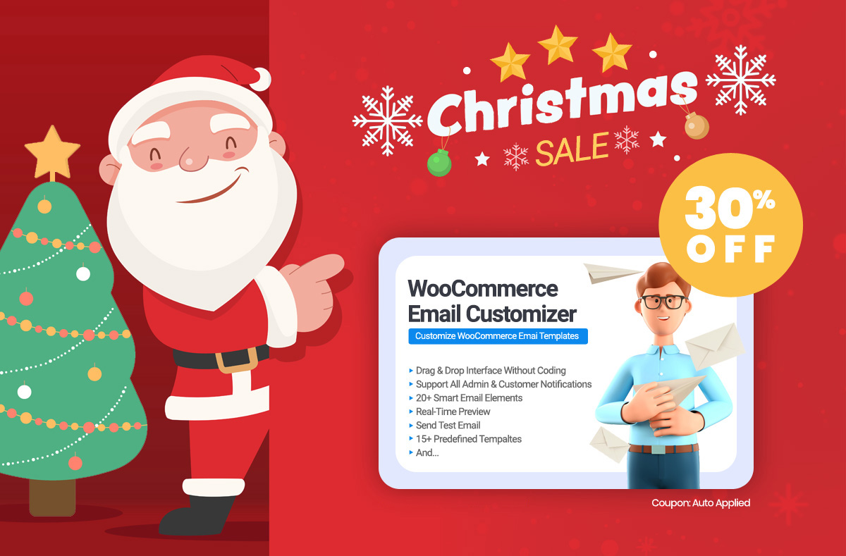 WooCommerce Email Template Customizer Christmas deal 2022