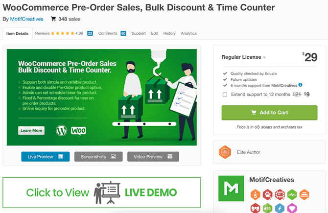WooCommerce Pre-Order Sales plugin
