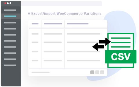 Export/Import WooCommerce variations