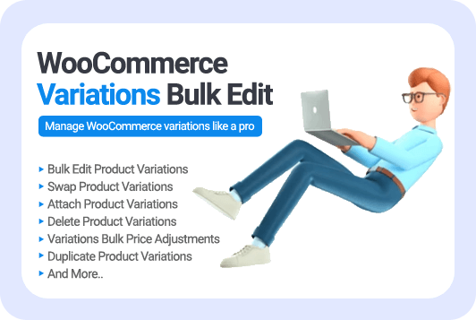 WooCommerce variations bulk edit plugin Banner